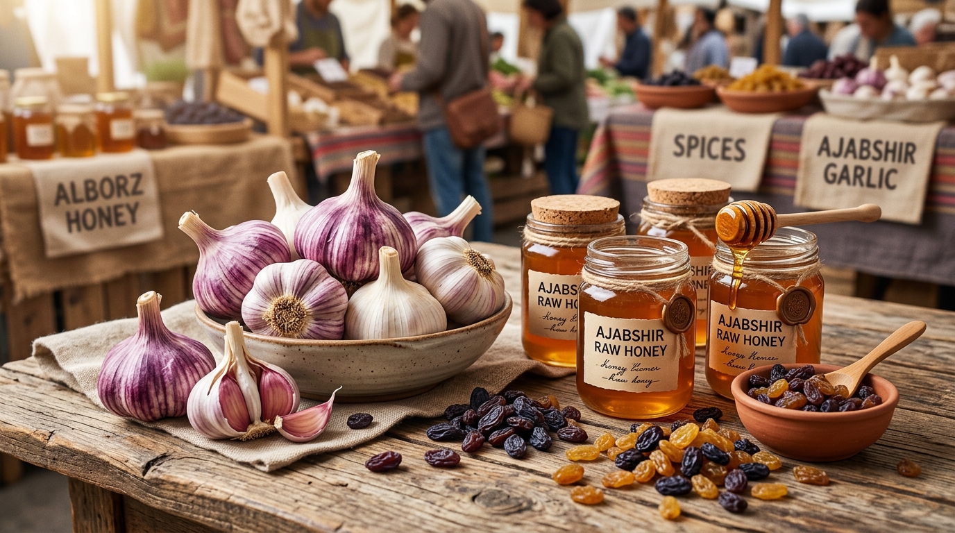 سیر ممتاز و خشک صادراتی عجبشیر